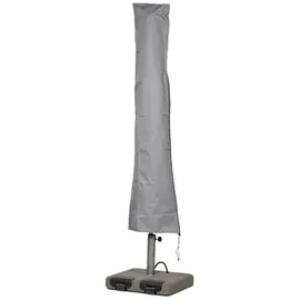 mehr Garten Abdeckung Premium Kunststoff 195 x 30 - 55 cm Grau