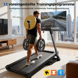 YoSuDa Laufband 1–14 km/h schwarz