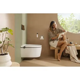 Hansgrohe iFrame Element E Betätigungsplatte für 2-Mengen-Spülung, brushed bronze
