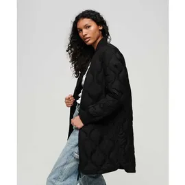 Superdry Long Liner Fleece Schwarz M