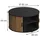 Vicco Selva Schwarz Eiche 80 x 80 x 45 cm
