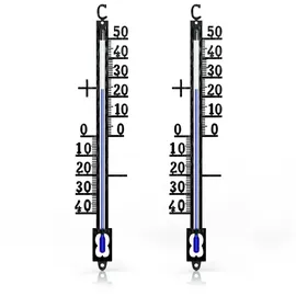 Bearware Analoges Thermometer Schwarz 2x