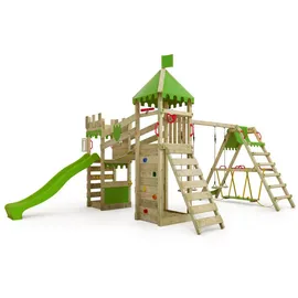 FATMOOSE Spielturm RiverRun Royal XXL mit SurfSwing und Rutsche grün 813137