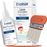 Evolsin Evolsin® 120ml Läuseshampoo & Läusekamm für Erwachsene &
