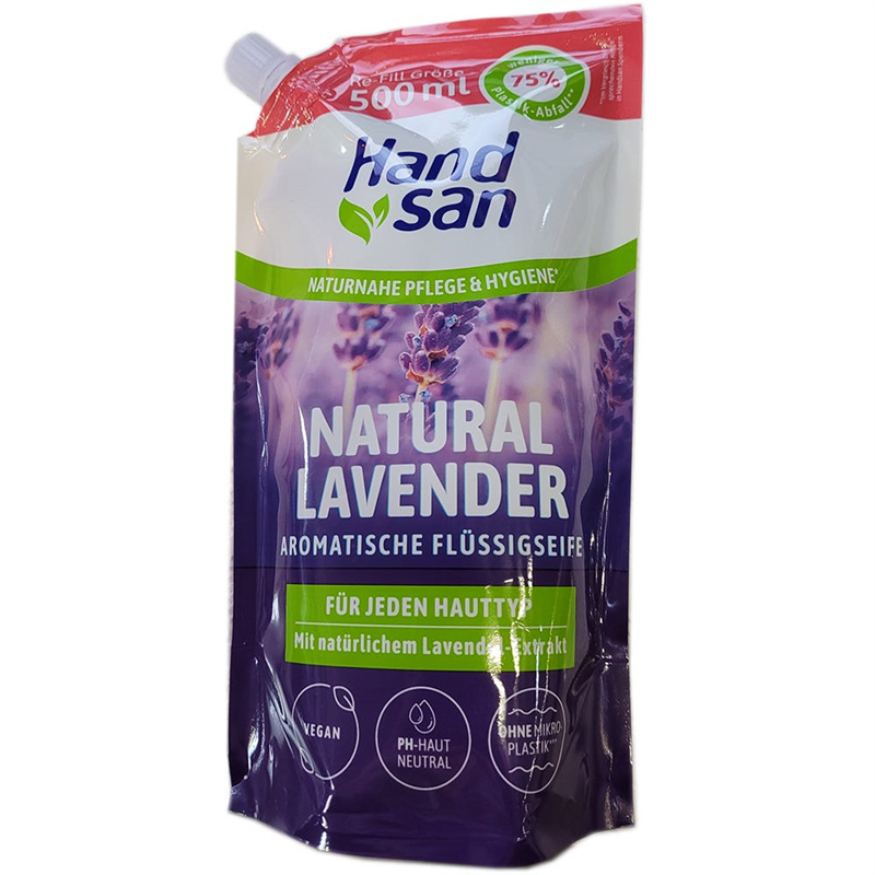 Handsan Flüssigseife Natural Lavender Nachfüllbeutel 500 ml