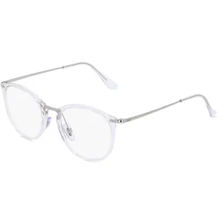 Ray-Ban RX7140 Unisex-Brille inkl. Gläser Vollrand Panto Kunststoff-Gestell 51mm/20mm/150mm, transparent