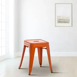deluke Hocker FULDA Metall 40 x 46 x 40 cm Orange