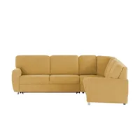 Smart Ecksofa Valencia ¦ gelb ¦ Maße (cm): B: 270 H: 90 T: 240