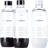 Sodastream PET-Flasche 3 x 1 l schwarz/weiß