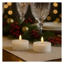 adilina LED Maxi Teelichter Lina 7 cm 2 St. weiß