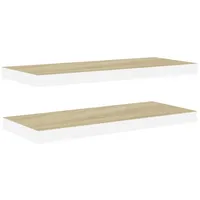vidaXL Wandregal 60 x 23,5 x 3,8 cm Weiß