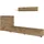 INOSIGN Wohnwand »Tana, Breite 260 cm, moderne Anbauwand«, (3 St.), Mediawand (Set, 3-St), Lowboard, Wandregal, Kommode