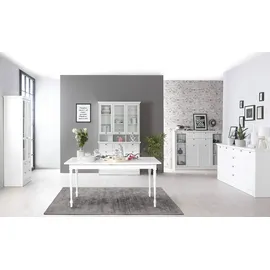 Finori Vitrine Laurito 80 x 45 x 200 cm Weiß