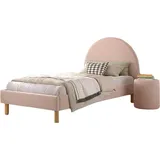 Vipack Polsterbett Moon 90 x 200 cm Rosa