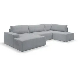 werk2 Wohnlandschaft »Rotterdam-U U-Form«, Design Wohnlandschaft in Cord mit Schlaffunktion & Bettkasten