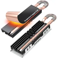 GRAUGEAR G-M2HS07-GC, Heatpipe Kühlkörper für M.2 2280 SSD (G-M2HS07-GC)
