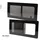 carbest Schiebefenster VW T5/T6 1135 x 585 mm Schwarz