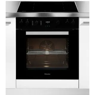 Miele Induktions Herd-Set H 2455 I ACTIVE mit KM 7061 FR, Herd-Set - Kombination aus Herd und Induktionskochfeld schwarz