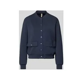 Soyaconcept Sweatjacke mit Druckknopfleiste Modell 'BANU', Marine, L