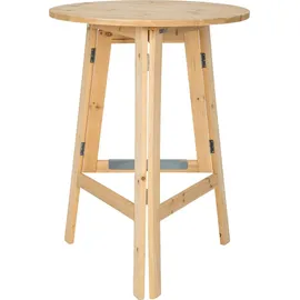 Tectake Stehtisch rund 0 x 0 cm Braun