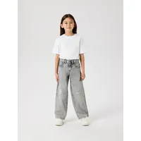 NAME IT 5-Pocket-Jeans NAME IT "NKFROSE für Mädchen mit Destroyed-Effekt und hohem Bund", Mädchen, Gr.