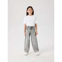 NAME IT 5-Pocket-Jeans NAME IT "NKFROSE für Mädchen mit Destroyed-Effekt und hohem Bund", Mädchen, Gr.