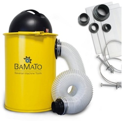 BAMATO Absauganlage AB-110, 1100 W, (1-tlg), Späneabsaugung, Absaugung, 4-tlg Adapter Set gelb