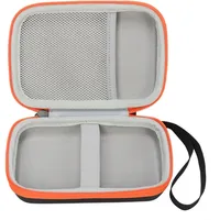 HpLive Festplattentasche Festplatten Tasche Für LaCie-Rugged 1TB/2TB/4TB/5TB, Tragbare PU+EVA Schutzhülle Mit Netzfach Für Kabel, SD-Karten