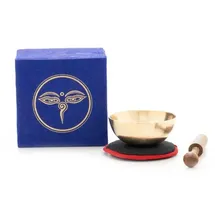 Klangschalen-Center GmbH Klangschalen-Set in Box mini blau Augen Buddhas