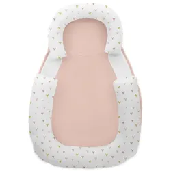 Kikkaboo Baby Lagerungskissen 60 x 40 cm Memory Foam, Baumwolle, rutschfest rosa