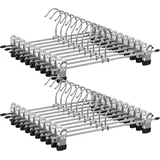 Songmics Hosenbügel aus Metall, 20 Stück