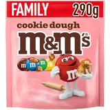 M&M's M&M’s Cookie Dough, Knackige Schokolinsen mit Keksteiggeschmack und bunter Zuckerhülle als Süßigkeit, Schokolade zum Teilen, 1 x 290 g
