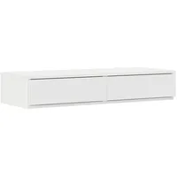 VidaXL Bett-Schubladen Weiß 100x36,5x16,5 cm aus Holzwerkstoff