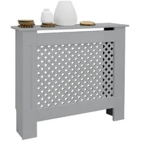 ML-Design Heizungsverkleidung Wabenmuster 78x19x82 cm Grau