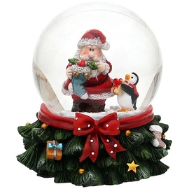 SIGRO Schneekugel, 2-fach sortiert, 1 Stück Santa auf Baumsockel SIGRO
