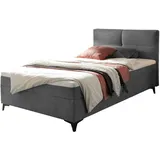 'massivart' Boxbett 120 x 200 cm Grau