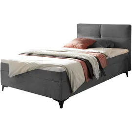 'massivart' Boxbett 120 x 200 cm Grau