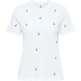Only Onlketty Life S/S O-Neck Top Weiß S