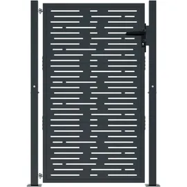 vidaXL Quadratisches Design Gartentor 105 x 155 cm anthrazit