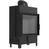 Kamineinsatz aus Stahl KRATKI LUCY 15 kW Ø 200 schwarz Verkleidung - Schwarz