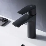 AM.PM Wasserhahn Bad Schwarz Waschtischarmatur Bad Armatur Mischbatterie Waschbeckenarmatur Einhebelmischer Badezimmer