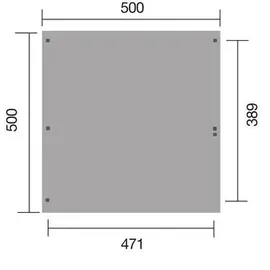 Weka Doppelcarport 616 A 5,00 x 5,00 m braun inkl. Einfahrtsbogen