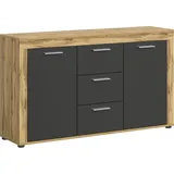 INOSIGN Sideboard »Aosta, Breite 125 cm, in verschiedenen Farbausführungen«, mit 2 Türen und 3 Schubkästen, Wohnzimmer, Kommode, Schrank,