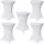 Baumarktplus 5er Set Stehtischhusse Stretch weiß Ø 80 cm Tischhusse