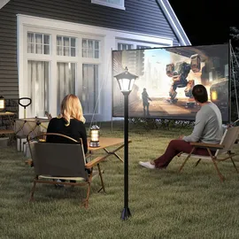 Outsunny LED Solarleuchte 15 x 15 x 120 cm schwarz