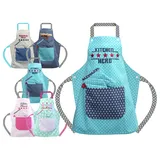 Emily ́s Check Kinderschürze + Topfhandschuh, 3-6 Jahre, Kitchen Hero