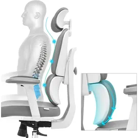 HJH Office Ergomy WF 2 Stoff Grau