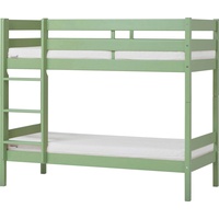 Hoppekids Etagenbett »ECO Comfort Kinderbett 90x200 oder 70x160 aus Massivholz in 4 Farben«, grün