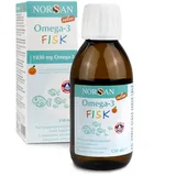 NORSAN Omega 3 FISK Fischöl hochdosiert 150 ml/Omega 3 für Kinder 1.030mg pro Portion/Omega 3 Öl mit EPA & DHA/Tagesdosis 1 TL Omega 3 Premium Öl für Kinder