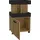 Forte Barschrank Homebar 50,2 x 88,5 x 41 cm Artisan Eiche/Schwarzeiche
